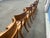 Teak Klismos Patio Dining Chairs. - Set of 6 For Sale In San Diego - Image 6 of 12