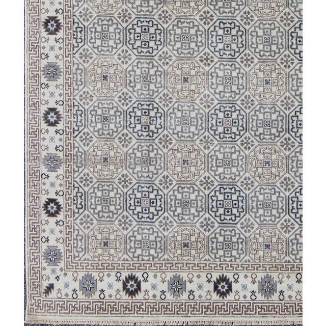Rustic Finely Woven Khotan Design Rug by Keivan Woven Arts - 8'2 X 10'3 For Sale - Image 3 of 8