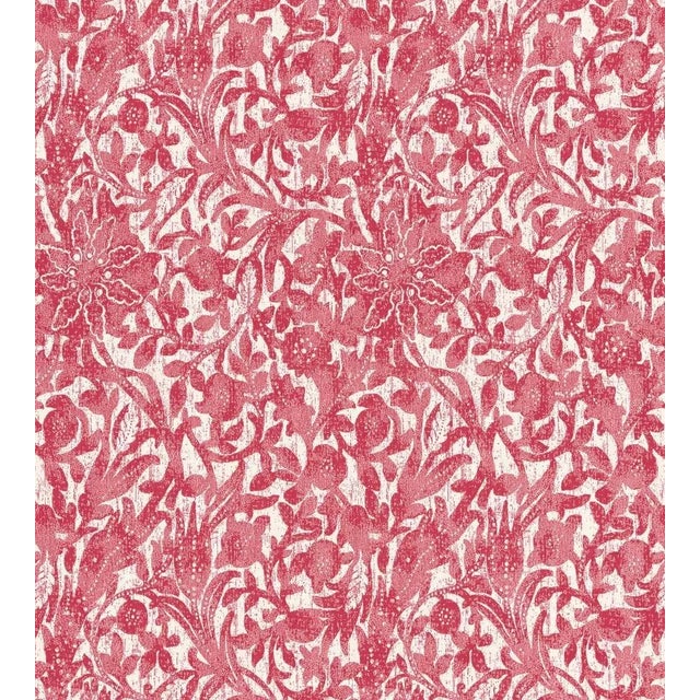 Sample - The House of Scalamandré Bali Floral Fabric, Hibiscus For Sale