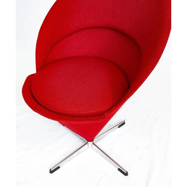 Metal Verner Panton "Cone" Chair For Sale - Image 7 of 10