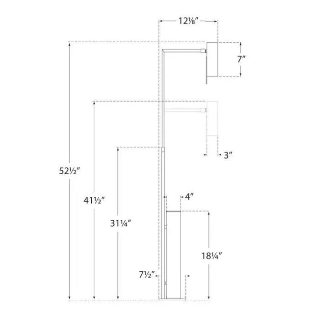 Modern Kelly Wearstler for Visual Comfort Signature Alma Floor Lamp in Polished Nickel & Black Marble For Sale - Image 3 of 3