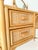 Brown Vintage Glass Top Wicker Bamboo Dressing Table with Mirror by Angraves of Leicester, 1970s For Sale - Image 8 of 14