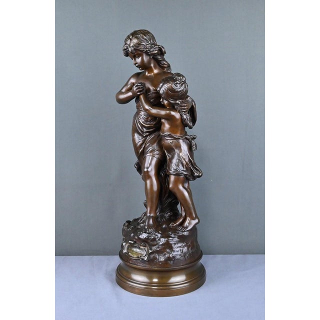 Hippolyte Moreau, Large Surprise Sculpture, Late 19th Century, Bronze For Sale - Image 18 of 18
