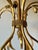 Florentine Style Gilt Metal Chandelier with Amber-Tinted Glass Shades, 1960s For Sale - Image 12 of 13