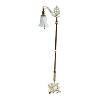 Vintage Cast-Iron Floor Lamp For Sale