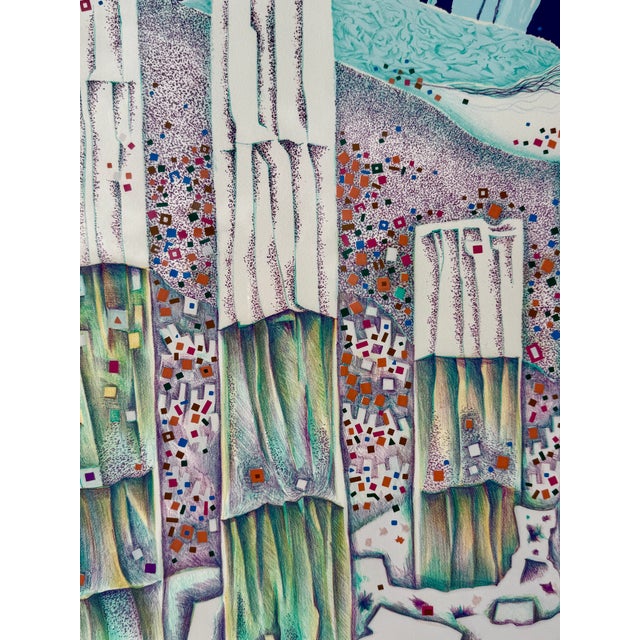 Limited Edition Screenprint "Athens" by Risaburo Kimura 1973 For Sale - Image 9 of 9