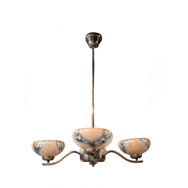 4-Arm Pendant Light by Paavo Tynell for Oy Taito, 1940s For Sale - Image 9 of 18