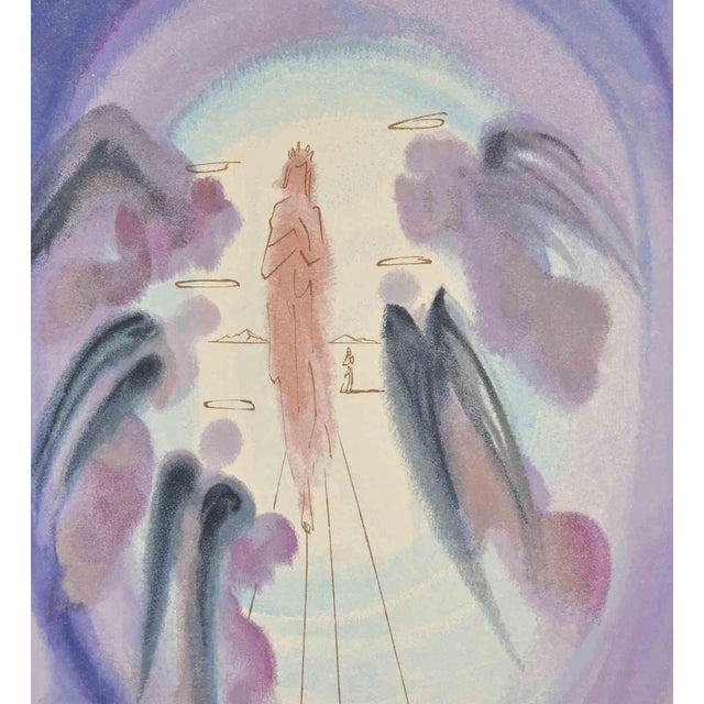 Modern Salvador Dali, The Joy of the Blessed, Woodcut, 1963 For Sale - Image 3 of 4