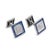 These distinguished Mid Century cufflinks by Mauboussin Paris showcase a refined arrangement of square cut blue sapphires,...