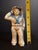 Antique Hubley Cast Iron Saluting Sailor Oarsman Still Penny Bank C. 1910-1915 For Sale - Image 9 of 11