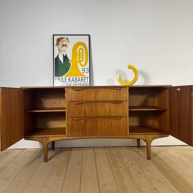 Wood Mid-Century Danish Teak Sideboard, 1960s For Sale - Image 7 of 12