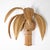 Wood Palm Rattan Wall Sconces, Set of 2 For Sale - Image 7 of 13