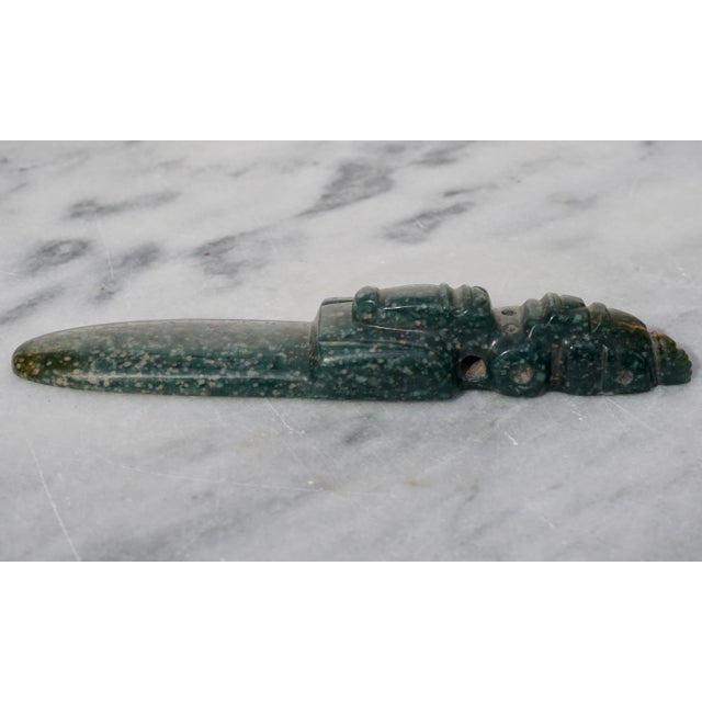 Costa Rica Jade Avian Axe God Celt Pendant Pre Columbian, 500 Ad-1500 Ad For Sale In Dallas - Image 6 of 9