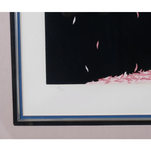 Excellent 1983 Lithographic Print and Very Good Frame Erte "Columbine" Hand Signed & Numbered Limited Edition 40/300...