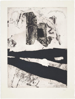 Antoni Clave, Estel Blanc, 1989, Original Signed Engraving