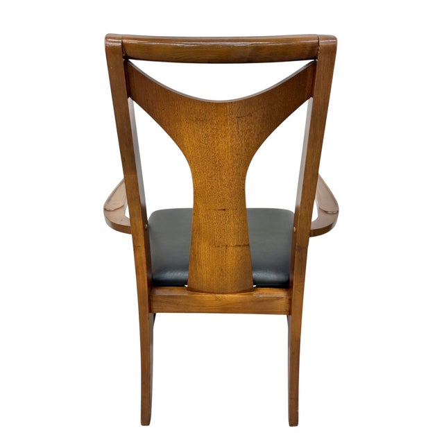 Brown Mid-Century Modern Kent Coffey Perspecta Walnut Dining Chairs - Set of 6 For Sale - Image 8 of 8
