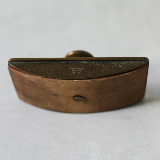 Tiffany Studios New York Zodiac Bronze Inkwell With Pen Tray and Rocker Blotter For Sale - Image 13 of 18
