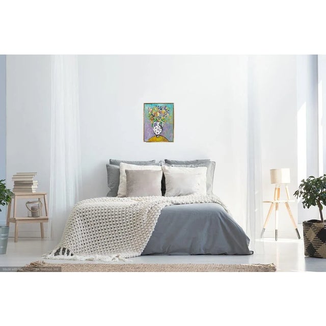 Martha Holden " Flowers in Colors" Framed Oil Painting For Sale In Los Angeles - Image 6 of 6