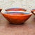 Mexican Late 20th Century Mexican Hand-Painted Terracotta Condiment Bowls - Set of 6 For Sale - Image 3 of 13