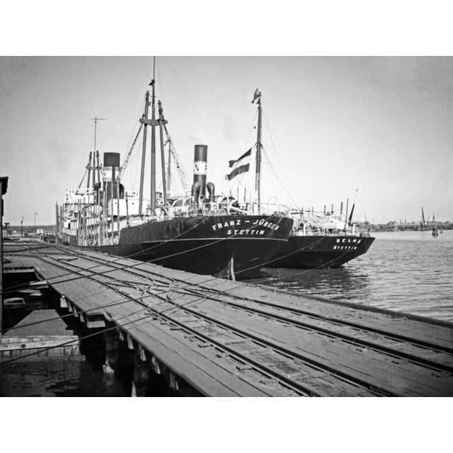 1930s Karl Heinrich Lämmel, At the Outer Harbor of Koenigsberg, East Prussia, Germany, 1934, Photograph For Sale - Image 5 of 5