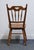 Tell City Furniture Solid Hard Rock Maple Colonial Early American Spindle Back Dining Side Chair For Sale In Kansas City - Image 6 of 10