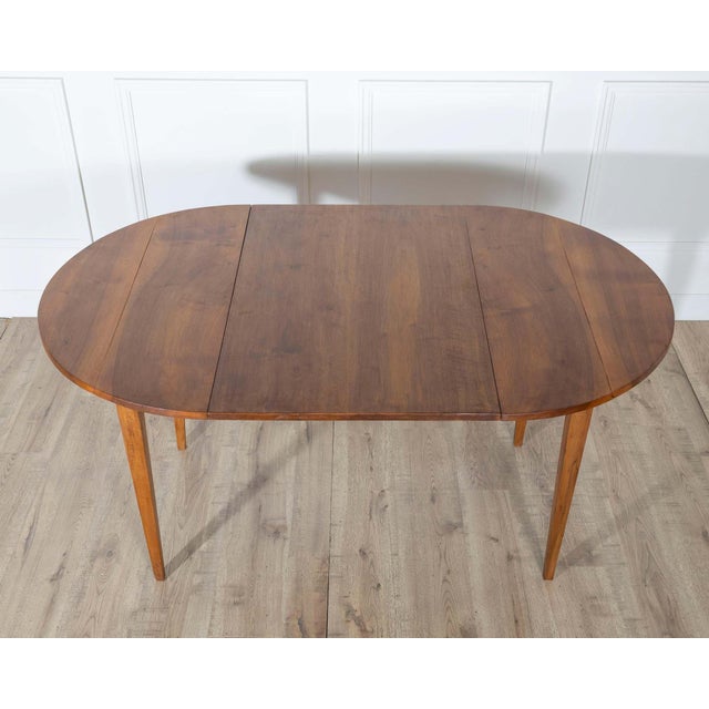 French Small 19th Century French Walnut Extension Dining Table with One Leaf For Sale - Image 3 of 10