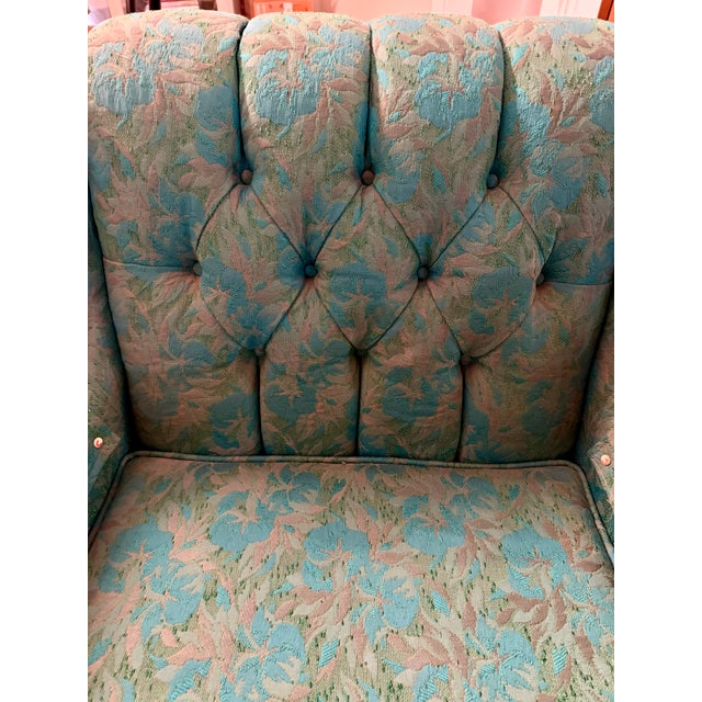 1960s Pair of 1960s Mastercraft of Omaha "Classic Collection" Tufted Club Chairs For Sale - Image 5 of 9
