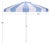 Transform your outdoor space with the BUTI 9 ft crank umbrella. Featuring a charming baby blue stripe design complemented...