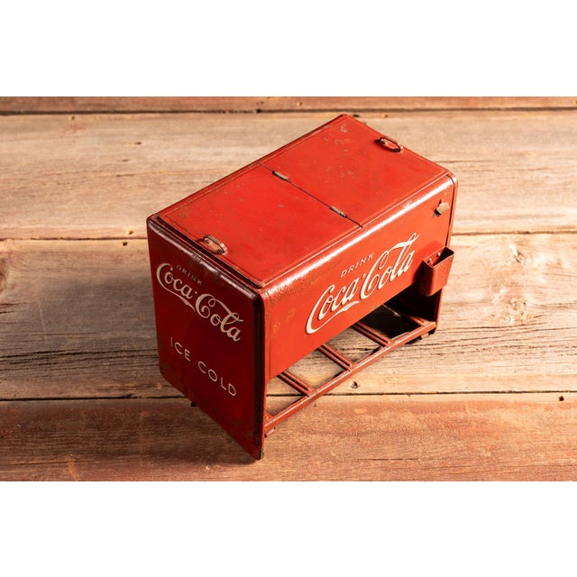 Mid 20th Century Vintage Coca Cola Salesman Sample Cooler For Sale - Image 5 of 16