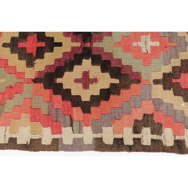 Vintage Triple Medallion Kilim Rug For Sale - Image 4 of 10