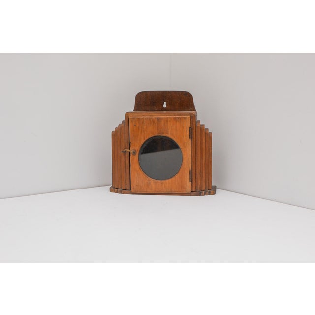 Vintage Art Deco Wall Mounted Miniature Curio Cabinet, Sweden, 1925 For Sale - Image 4 of 15