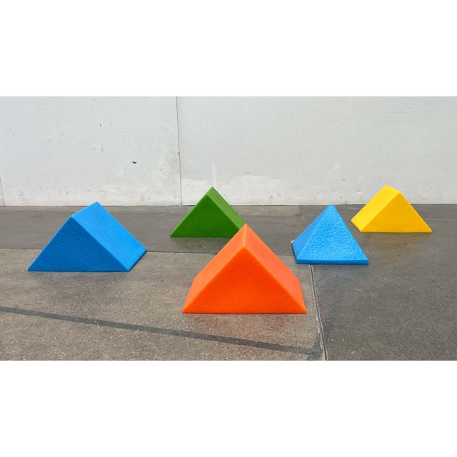 Postmodern Blue Prism Shape Floor or Table Lamp from Heico, 1980s For Sale - Image 6 of 18
