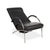 Animal Skin Rocky Lounge Chair in Black Leather from IP Design For Sale - Image 7 of 18