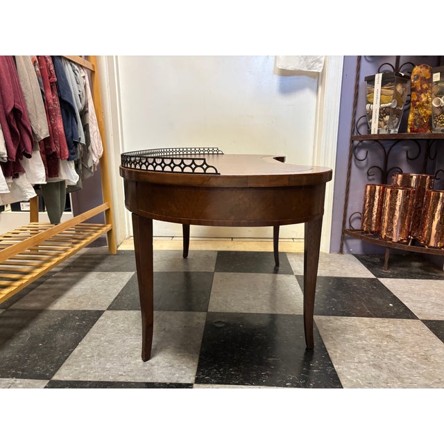 Early 20th Century Mixed Wood Coffee Table With Gallery For Sale - Image 12 of 13