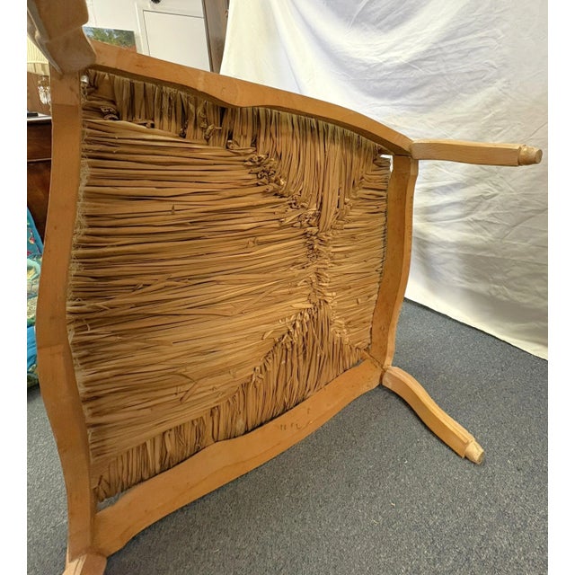 Vintage Kreiss Collection Ladderback Lounge Chair With Ottoman For Sale - Image 14 of 16