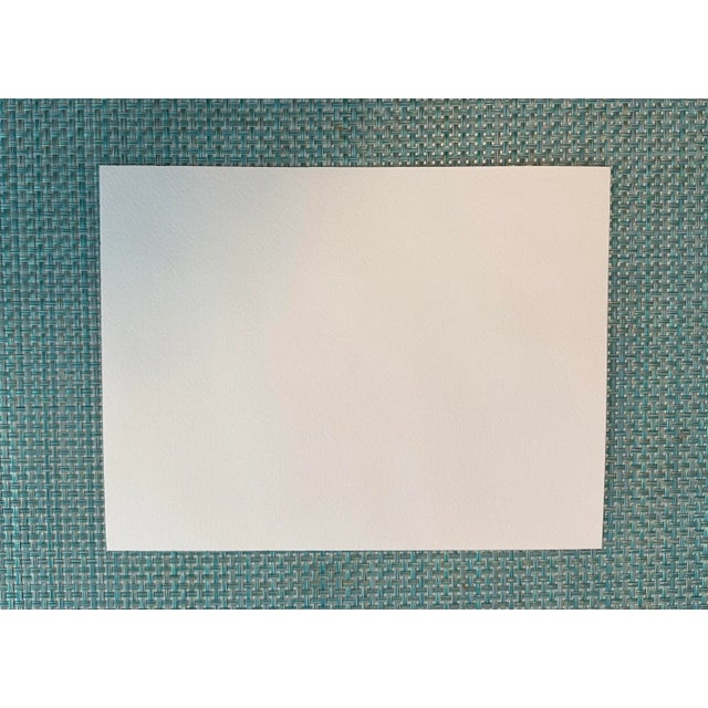 Contemporary Signed Original Watercolor Seascape by Nancy Smith “Six Palms” For Sale - Image 3 of 3