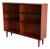 Rosewood Bookcase Small Open Double Column Shelving Unit Made in Denmark 1960s For Sale