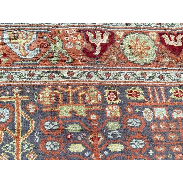 Large Antique Spanish Oushak Rug For Sale - Image 15 of 18