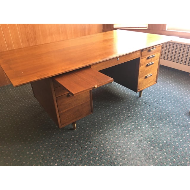 Mid Century Executive Desk by the Standard Furniture Co. Chairish
