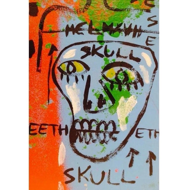 Jean Michel Basquiat Jean-Michel Basquiat (American, 1960-1989) Acrylic on Board - Attributed For Sale - Image 4 of 7