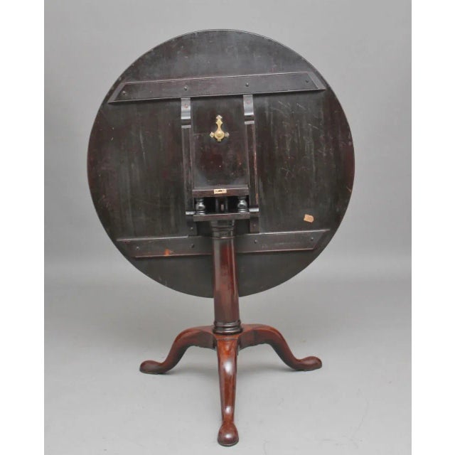 18th Century Mahogany Tripod Table, 1780s For Sale - Image 4 of 8