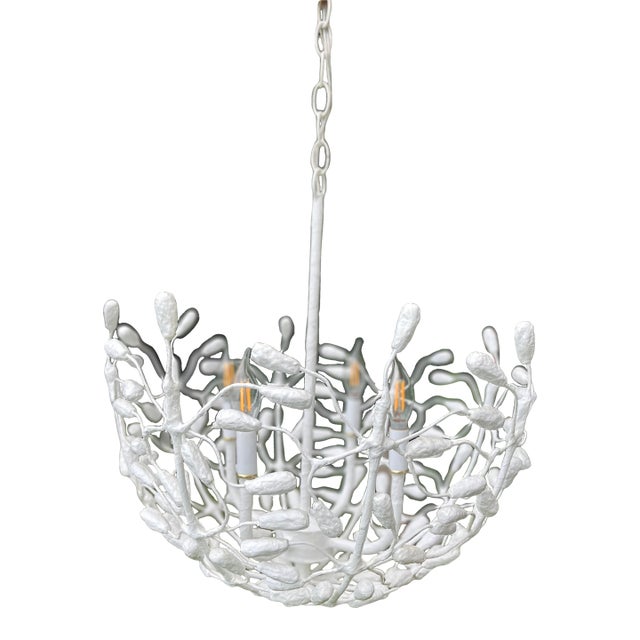 Stray Dog Designs White Landon Chandelier For Sale