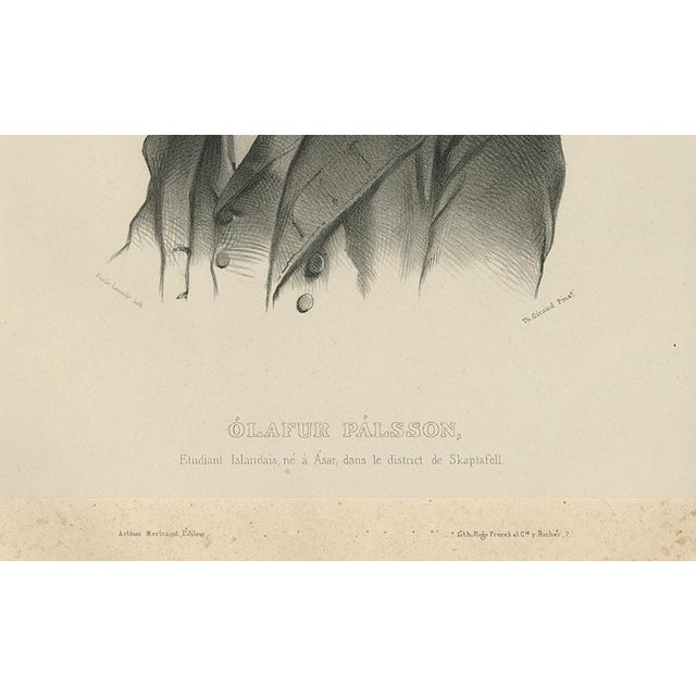 Antique portrait of ólafur pálsson – icelandic student from skaftafell, 1842 this portrait represents ólafur pálsson,...
