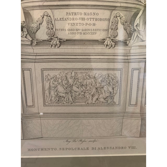19th C Italian Engraving of Pope Alessandro VIII For Sale In San Francisco - Image 6 of 13
