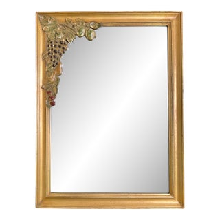 Napa Kitchen Wine Country Carved Mirror For Sale