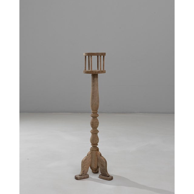 1900 - 1909 1900s French Oak Pedestal For Sale - Image 5 of 18