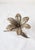 Vintage Silvered Bronze Flower Ashtray, 1960 For Sale - Image 4 of 8