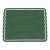 Handmade Cotton Flat Weave Area Rug, Forest Green and Teal Blue Scalloped Dhurrie - 12'x15' For Sale
