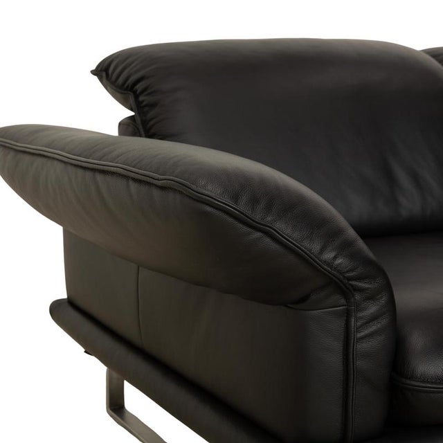 Animal Skin Sherry Leather Corner Sofa and Ottoman from Willi Schillig, Set of 2 For Sale - Image 7 of 18