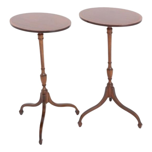 Georgian Wine Tables in Mahogany, 1920s, Set of 2 For Sale